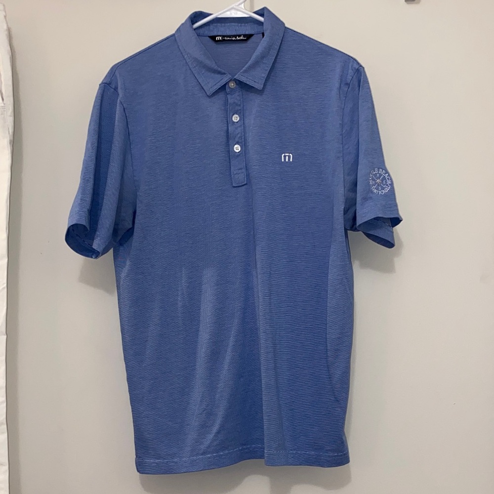 Travis Mathew Blue Medium Golf Shirt